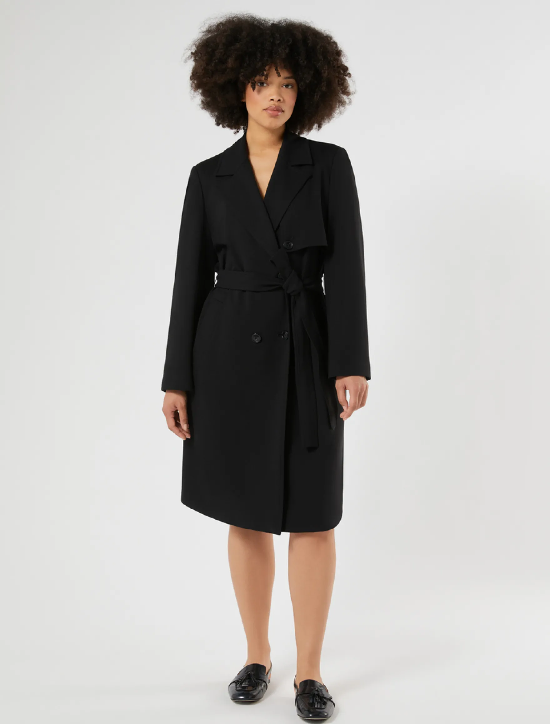 Trench in jersey - NERO