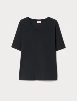 T-shirt in cotone - BLU NOTTE