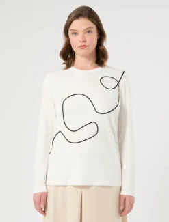 T-shirt in jersey - BIANCO