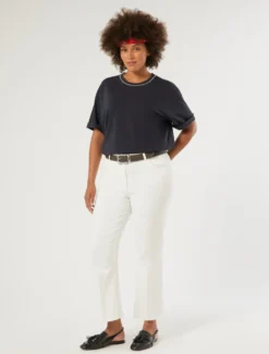 T-shirt in jersey - BLU NOTTE