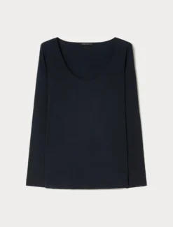 T-shirt in jersey - BLU NOTTE
