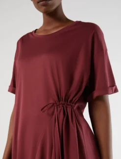 T-shirt in jersey con arricciatura - VINACCIA