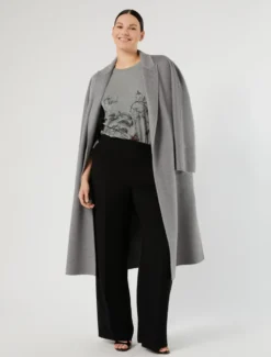 T-shirt in jersey con ricamo - GRIGIO MEDIO