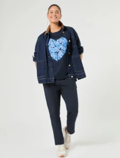 T-shirt in jersey con strass - AVIO
