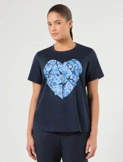 T-shirt in jersey con strass - AVIO