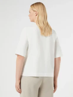 T-shirt in jersey di cotone - AVORIO