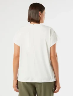 T-shirt in jersey di cotone - AVORIO