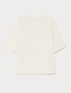 T-shirt in jersey di cotone - AVORIO