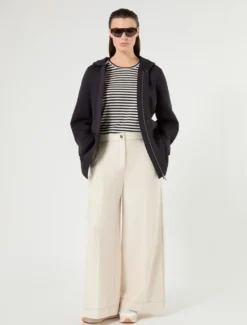 T-shirt in jersey di cotone - AVORIO