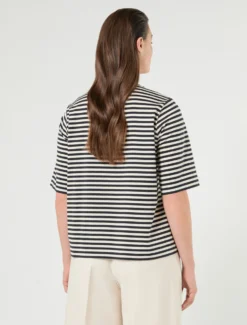T-shirt in jersey di cotone - AVORIO