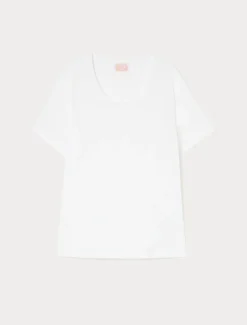 T-shirt in jersey di cotone - BIANCO