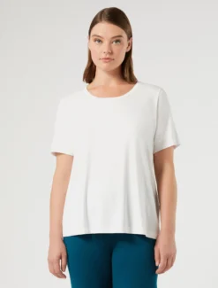 T-shirt in jersey di cotone - BIANCO