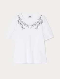 T-shirt in jersey di cotone - BIANCO OTTICO