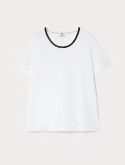 T-shirt in jersey di cotone - BIANCO OTTICO