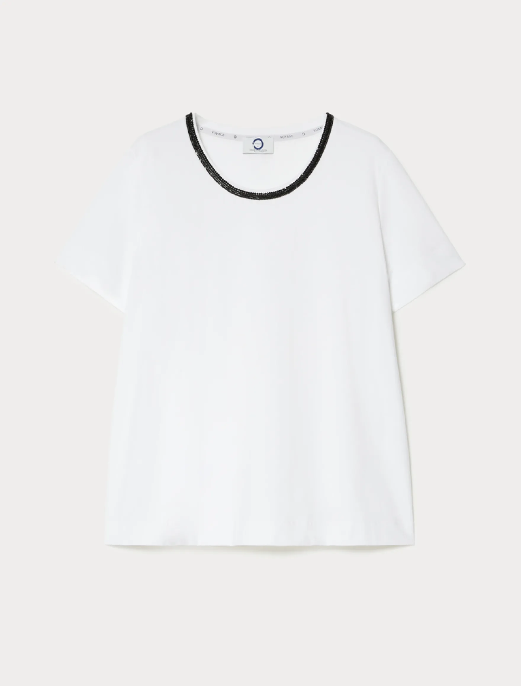 T-shirt in jersey di cotone - BIANCO OTTICO