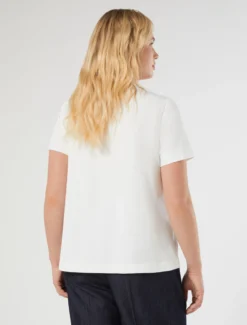 T-shirt in jersey di cotone - BIANCO OTTICO