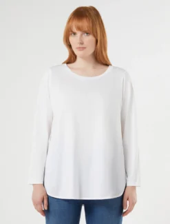 T-shirt in jersey di cotone - BIANCO OTTICO