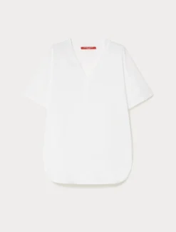 T-shirt in jersey di cotone - BIANCO OTTICO