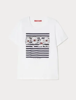 T-shirt in jersey di cotone - BIANCO OTTICO