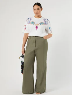 T-shirt in jersey di cotone - BIANCO OTTICO