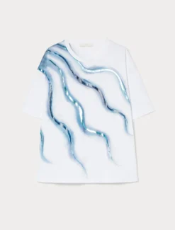 T-shirt in jersey di cotone - BIANCO OTTICO