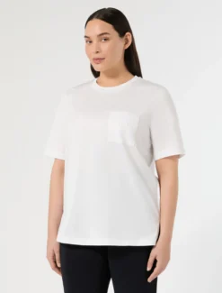 T-shirt in jersey di cotone - BIANCO OTTICO