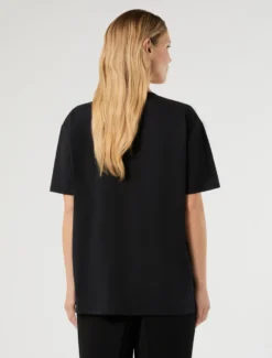 T-shirt in jersey di cotone - NERO