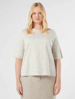 T-shirt in jersey di cotone - TORTORA