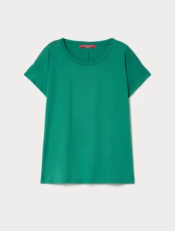 T-shirt in jersey di cotone - VERDE