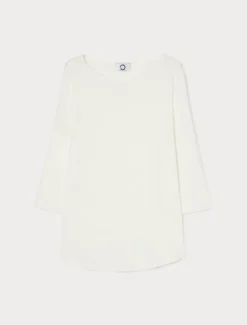 T-shirt in jersey di viscosa - AVORIO