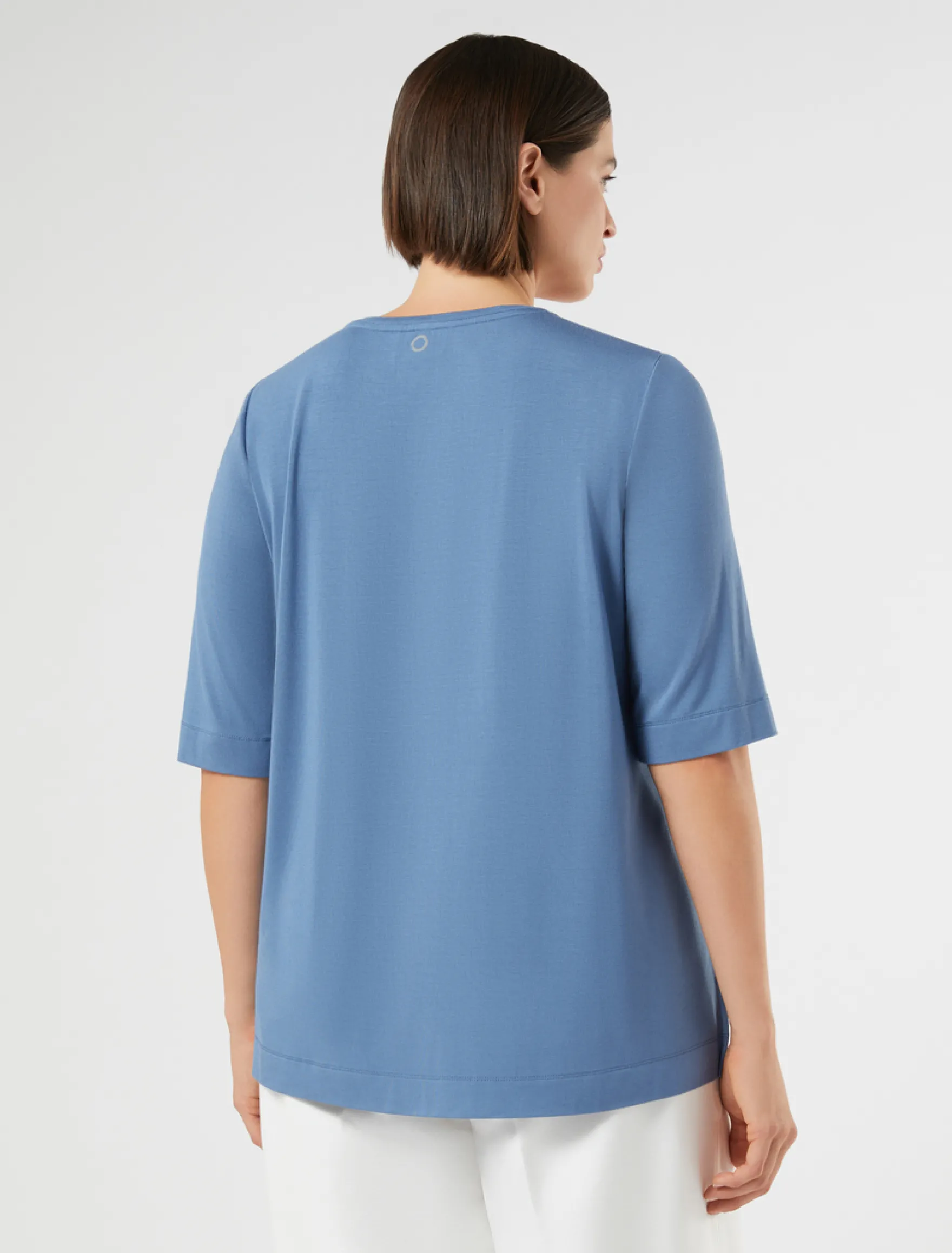 T-shirt in jersey e seta - AVIO
