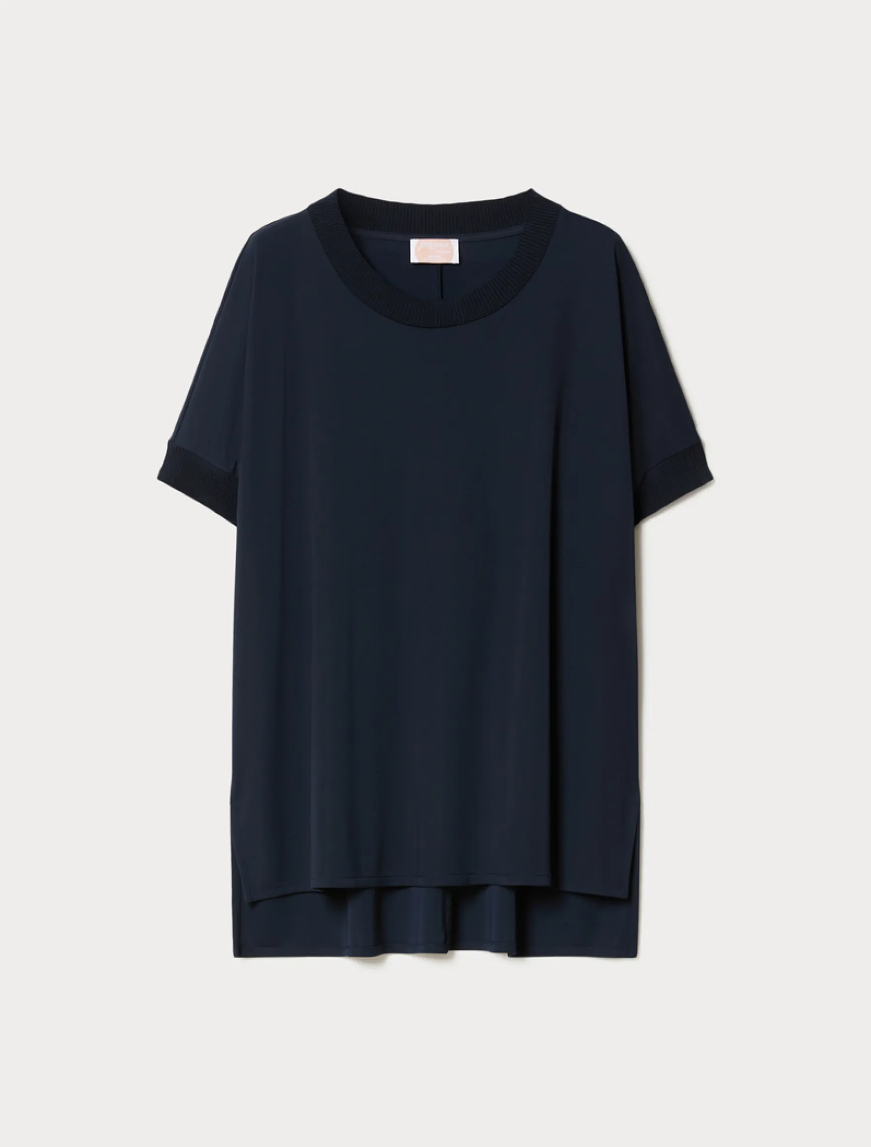 T-shirt in jersey fluido e maglia - BLU NOTTE
