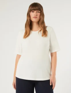 T-shirt in jersey fluido stretch - BIANCO