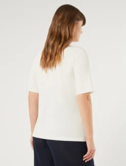 T-shirt in jersey fluido stretch - BIANCO