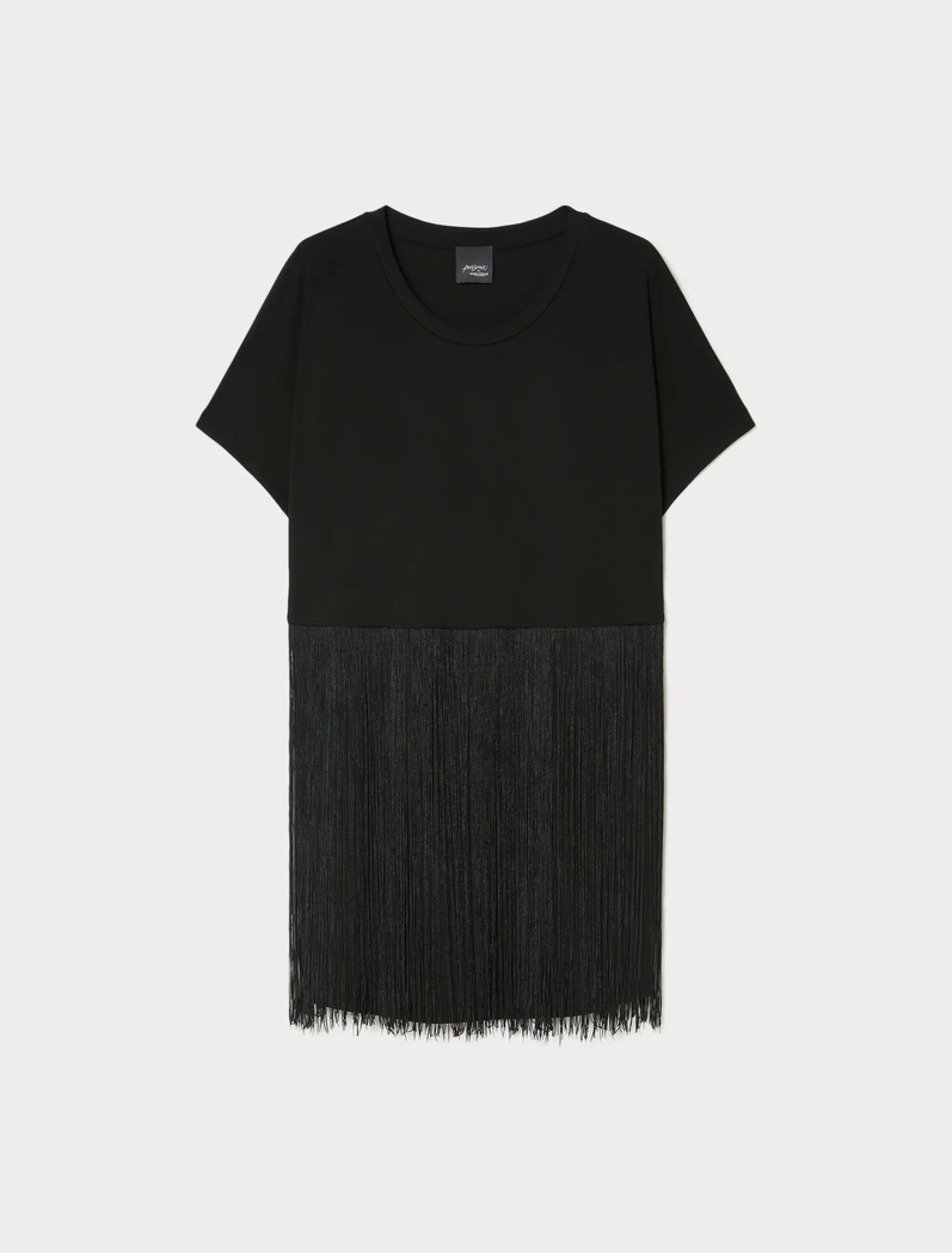 T-shirt in jersey interlock - NERO