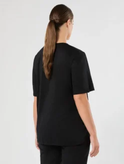 T-shirt in jersey interlock - NERO