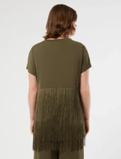 T-shirt in jersey interlock - VERDE KAKI