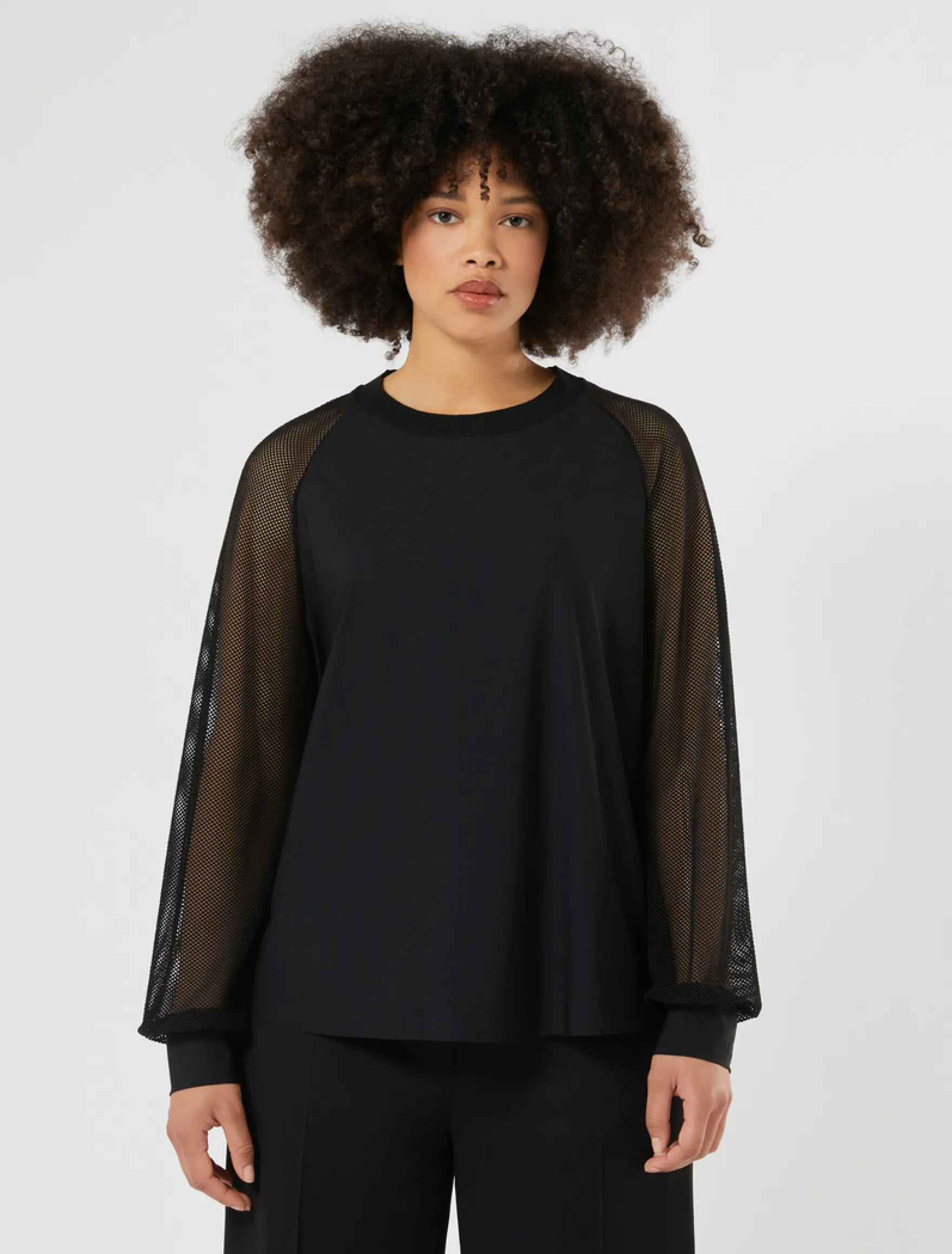 T-shirt in jersey - NERO