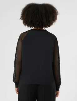 T-shirt in jersey - NERO